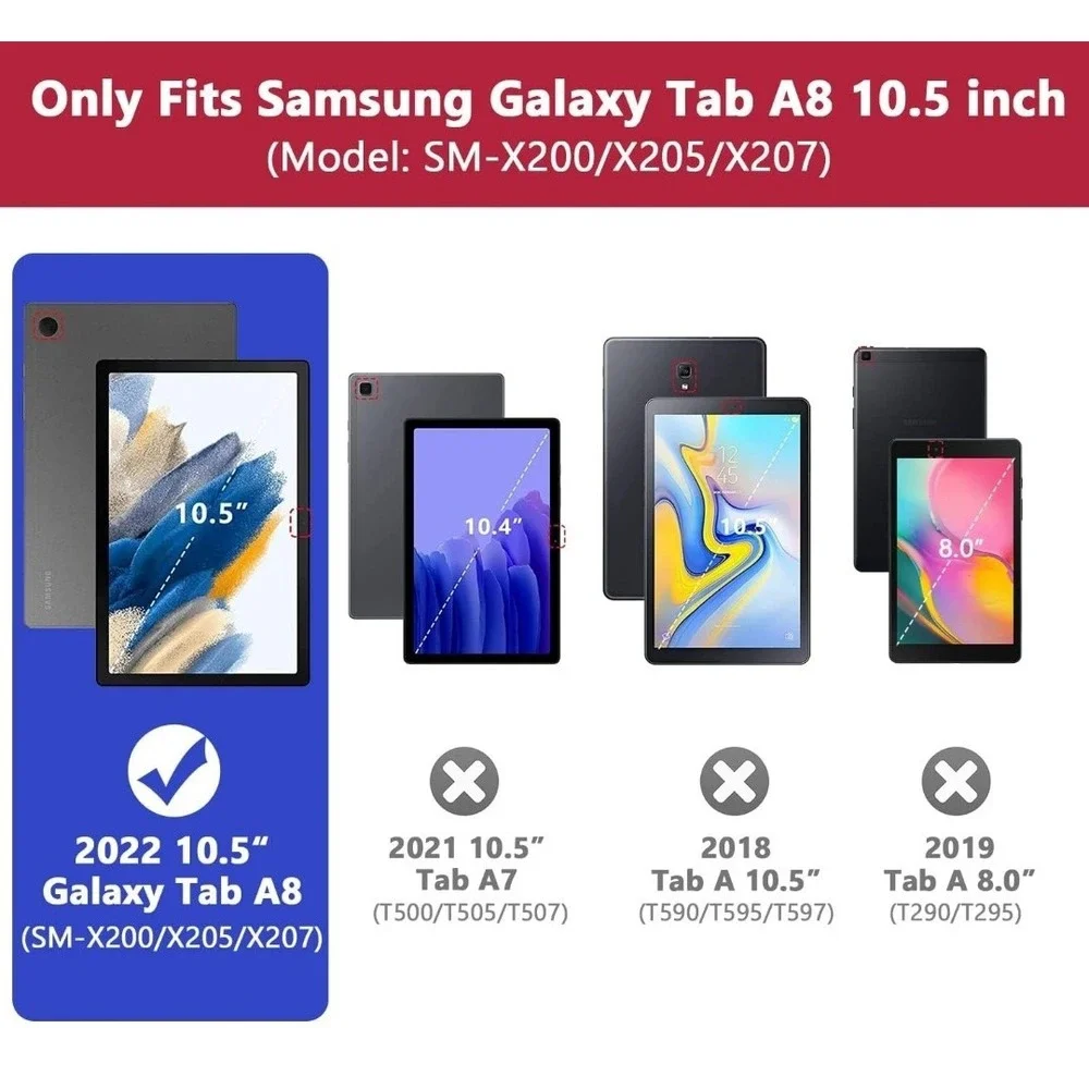Grifobes Galaxy Tab A8 Case, for Samsung Galaxy Tab A8 Case 10.5 inch 2022 Shock